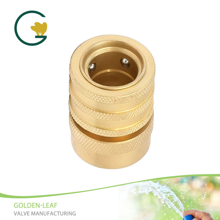 3/4”Female Brass Quick Hose Connector With Water Stop