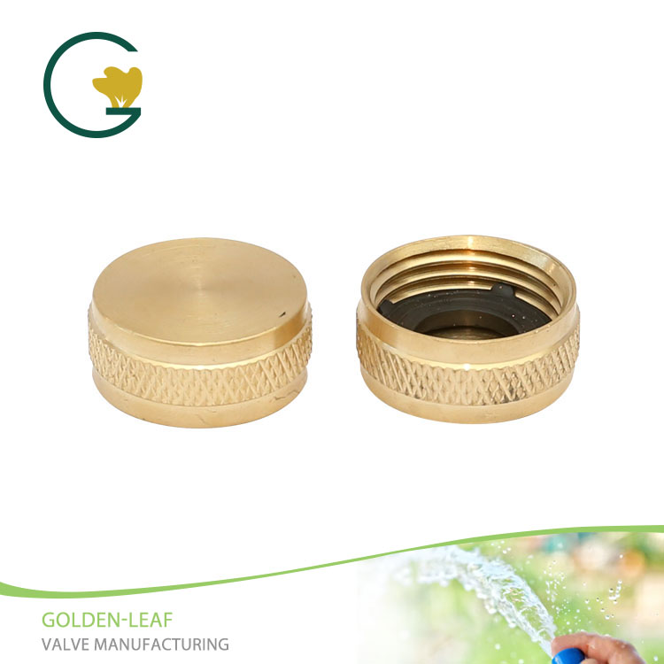 3/4 In. Brass Threaded Female Garden Hose End Caps