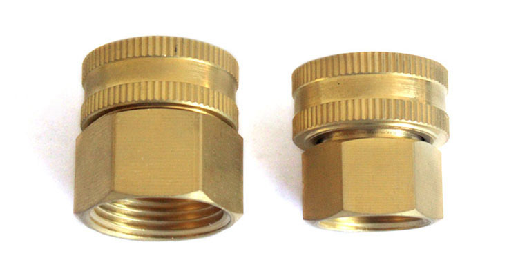 Dual Female Brass Swivel Hose Connector